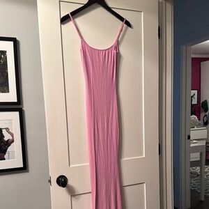 Elegant Pink Women's Dress long Slip SKIM lounge dresss